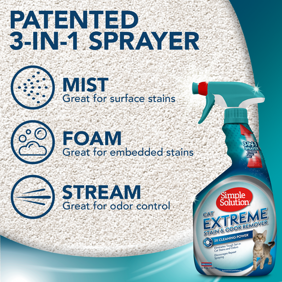 Cat Extreme Stain and Odor Remover Simple Solution