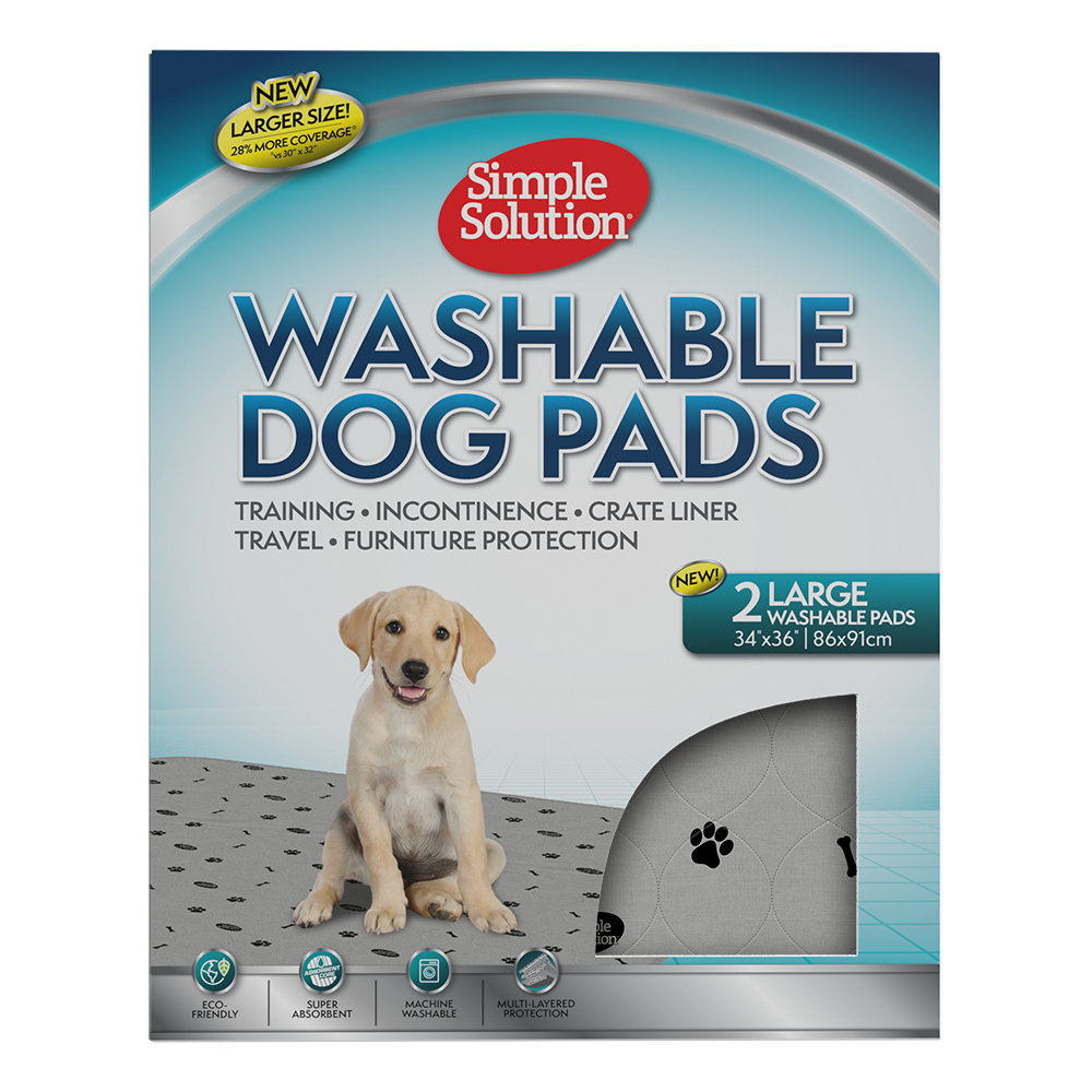 Gray Dog Training Pads Puppy Washable Waterproof Pets Potty Pee